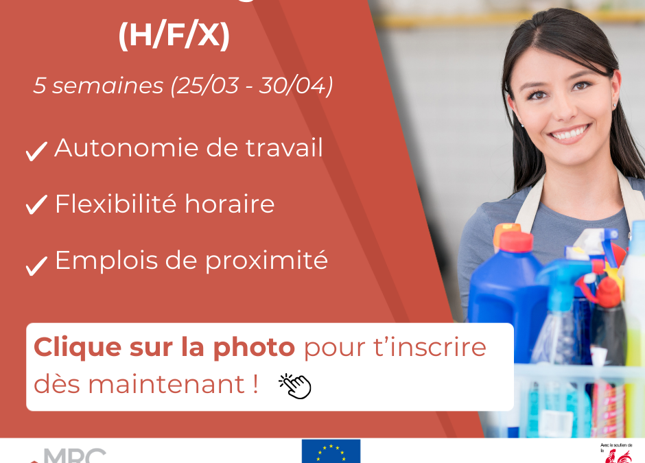 📢 Formation Aide-ménager (H/F/X) 📢