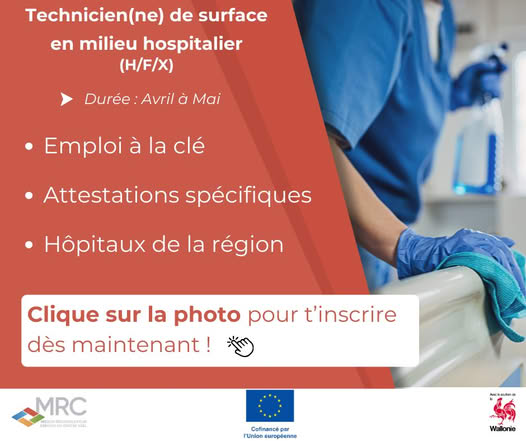 Formation technicien/ne de surface en milieu hospitalier